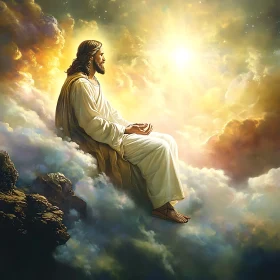Divine Presence in Radiant Clouds
