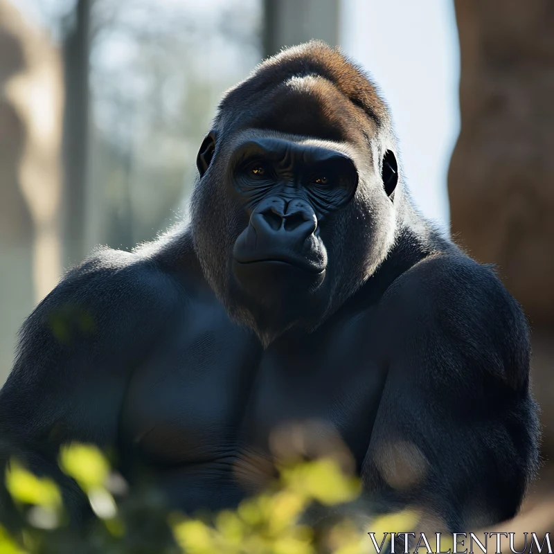 Gorilla in Natural Environment