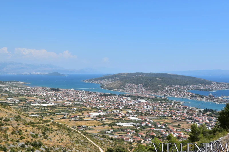 Mediterranean Coastline Cityscape Free Stock Photo