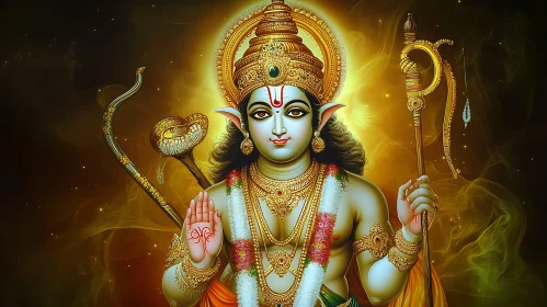 Divine Indian Mythological Figure