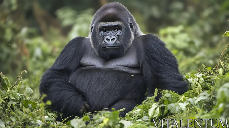 AI ART Majestic Gorilla in the Forest