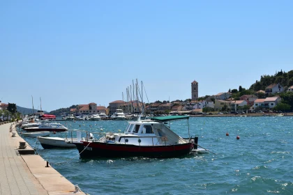 Idyllic Croatia Waterfront Scene