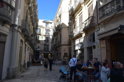 Málaga's Lively Street Corner