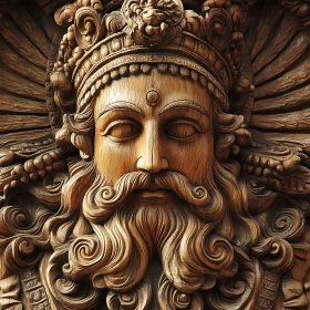 Ancient Wood Carved Artwork