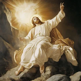 Sacred Ascension of a Holy Being