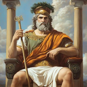 Ancient Greek God in Majesty