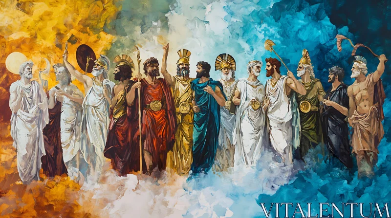 Greek Mythology Deities Art AI Image