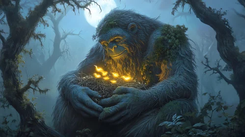 Enigmatic Giant in a Luminous Forest