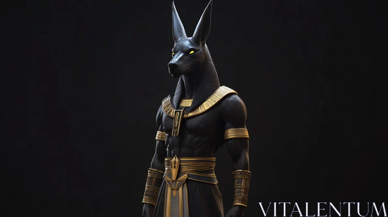 Ancient Egyptian Deity - Anubis AI Image