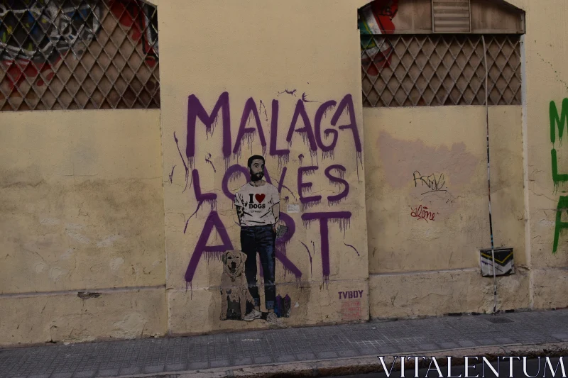 PHOTO Artistic Graffiti in Malaga Streets