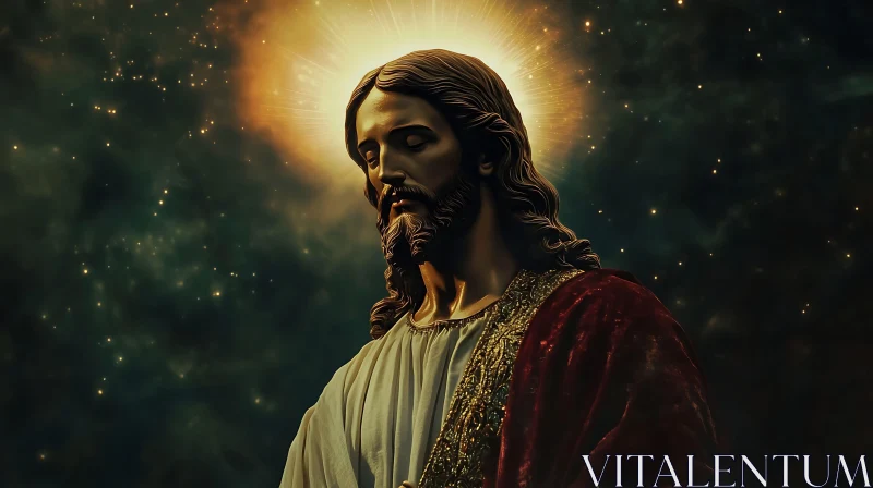 Jesus Christ in Divine Light AI Image