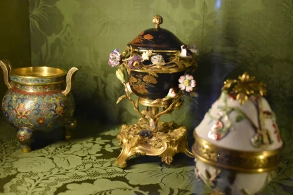 Ornate Vases with Floral Patterns