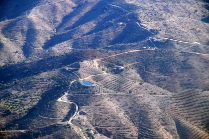 Hilly Landscape from Above