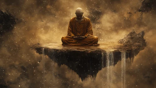 Serene Monk Meditation