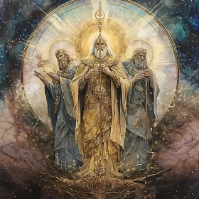 Celestial Beings in Mythical Robes