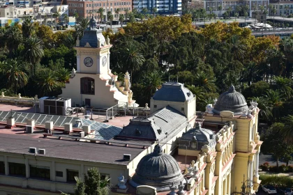 Malaga's Iconic Clock Tower