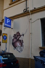 Street Art Heart Mural