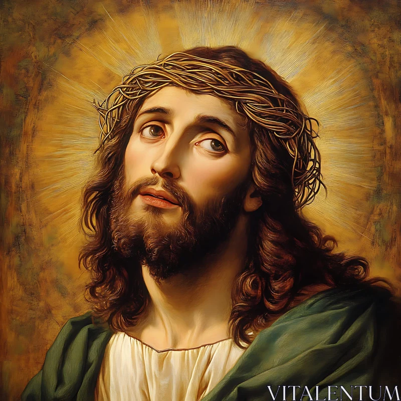 AI ART Jesus Christ Radiant Divine Portrait