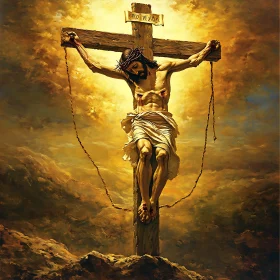 Religious Art of Jesus Christ on the Cross