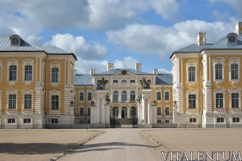 Historical Architecture of Rundale Palace Free Stock Photo