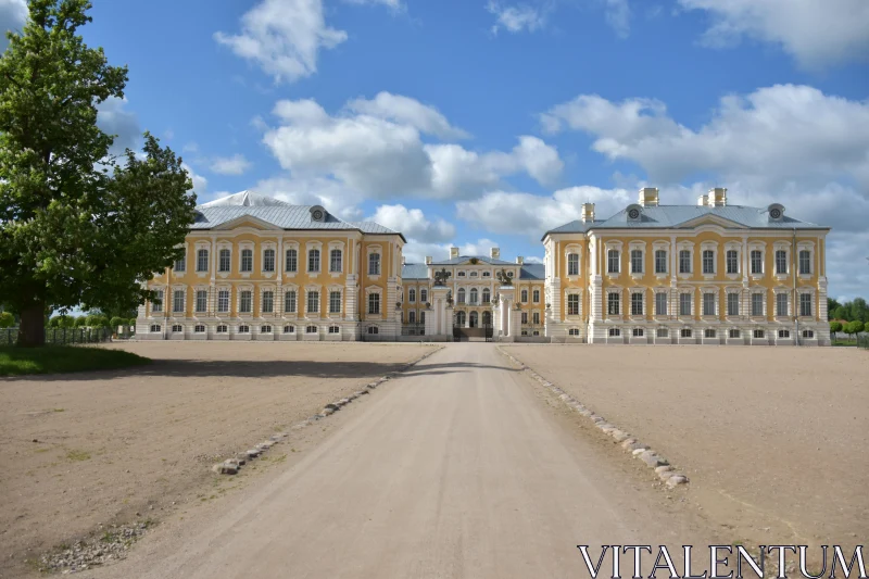 Rundale Palace Architectural Splendor Free Stock Photo