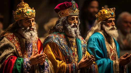 Regal Ceremonial Gathering of Three Kings