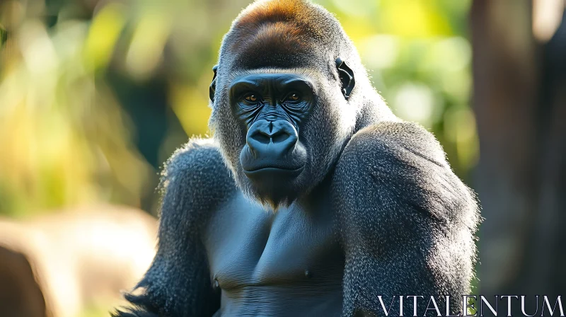 Gorilla in the Wild AI Image