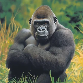 Gorilla in Contemplation
