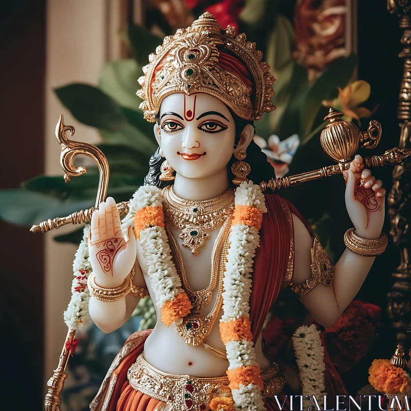 Detailed Statue of a Hindu God