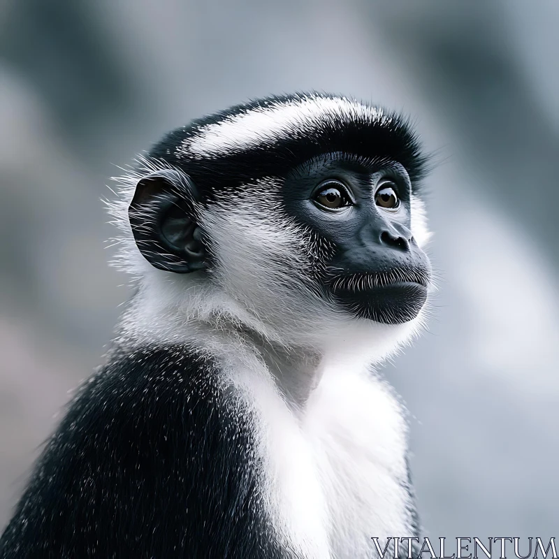 AI ART Striking Monkey Close-Up