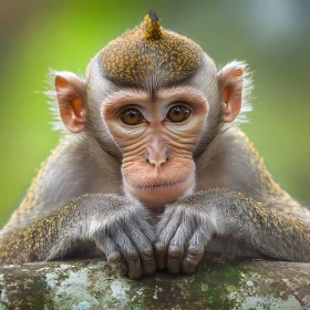 Expressive Young Monkey Portrait