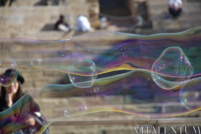 Spectacular Urban Soap Bubbles Free Stock Photo