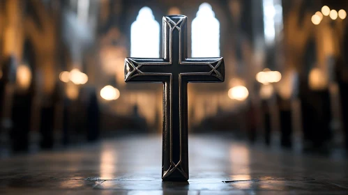 Symbolic Cross Within Church