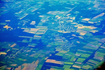 Patterned Farmland from Above