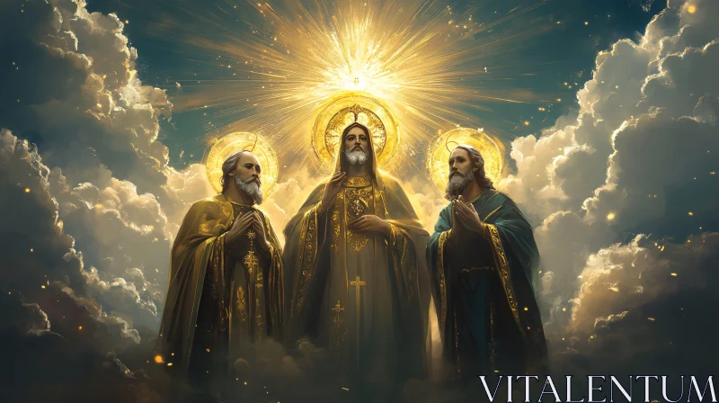 Divine Ascension in the Clouds