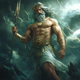 Mythic Deity in Storm