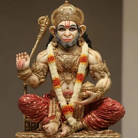 Adorned Hanuman Idol