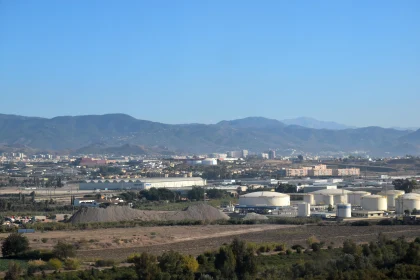 Mountainous Industrial Vista