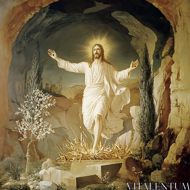 AI ART Spiritual Image of Divine Resurrection