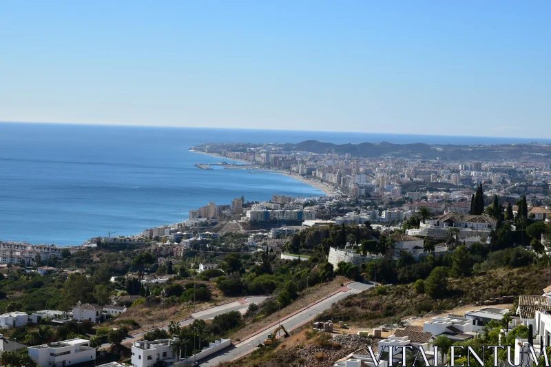 PHOTO Malaga Coastal Cityscape