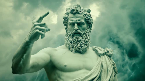 Statue of Zeus in Ancient Greek Mythology