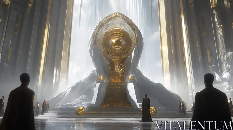 AI ART Gilded Throne Room with Awe-Inspiring Architecture