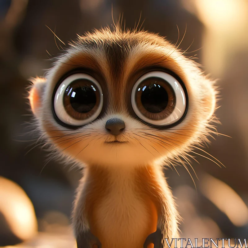 Cute Wild Animal in Digital Art