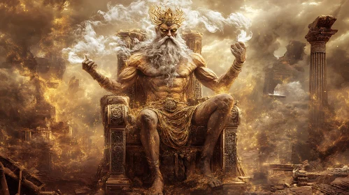 Ancient God Seated in Smoky Realm