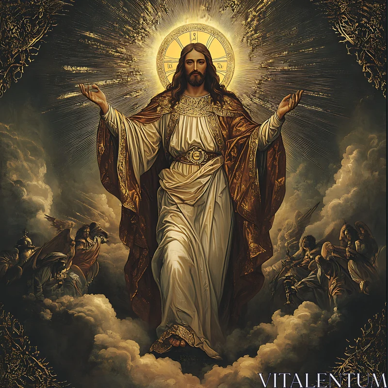 Divine Ascension of Jesus Christ AI Image