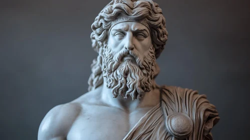 Classical Marble Sculpture of a Bearded Man