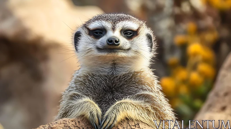 AI ART Meerkat Portrait in the Wild