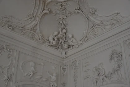 Ornate Cherubic Ceiling Sculpture