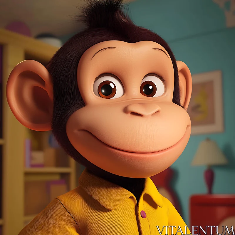 AI ART Cute Monkey Animation