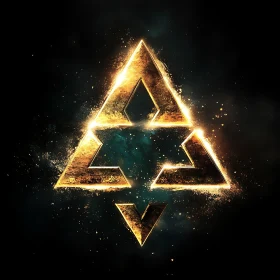 Interlocking Golden Triangle Symbol